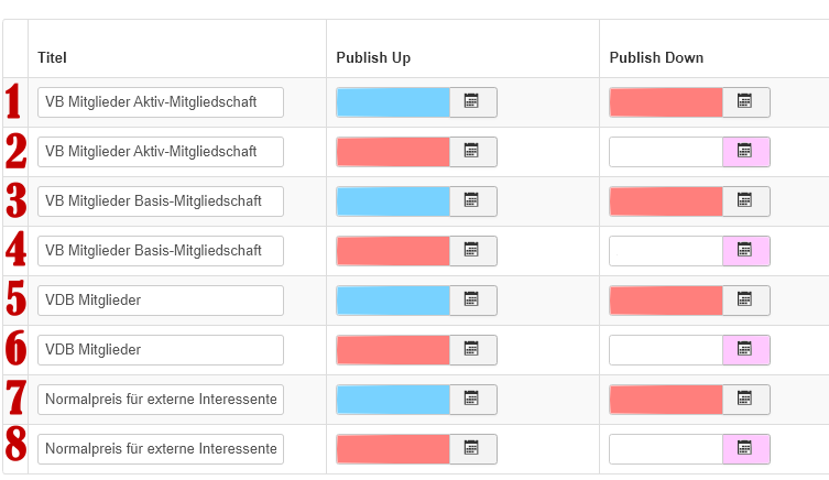 Beispiel gleiches Datum